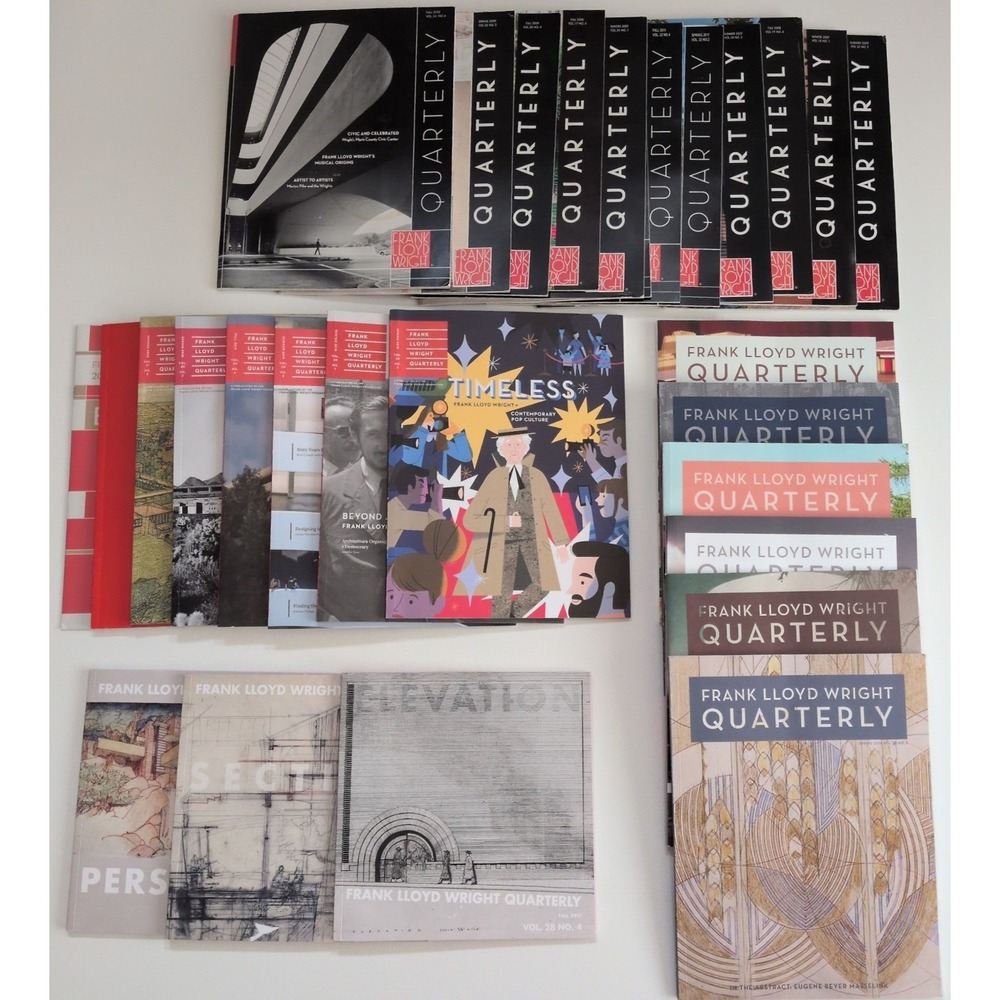 Frank Lloyd Wright Quarterly Magazine Collection Lot Architecture Design History